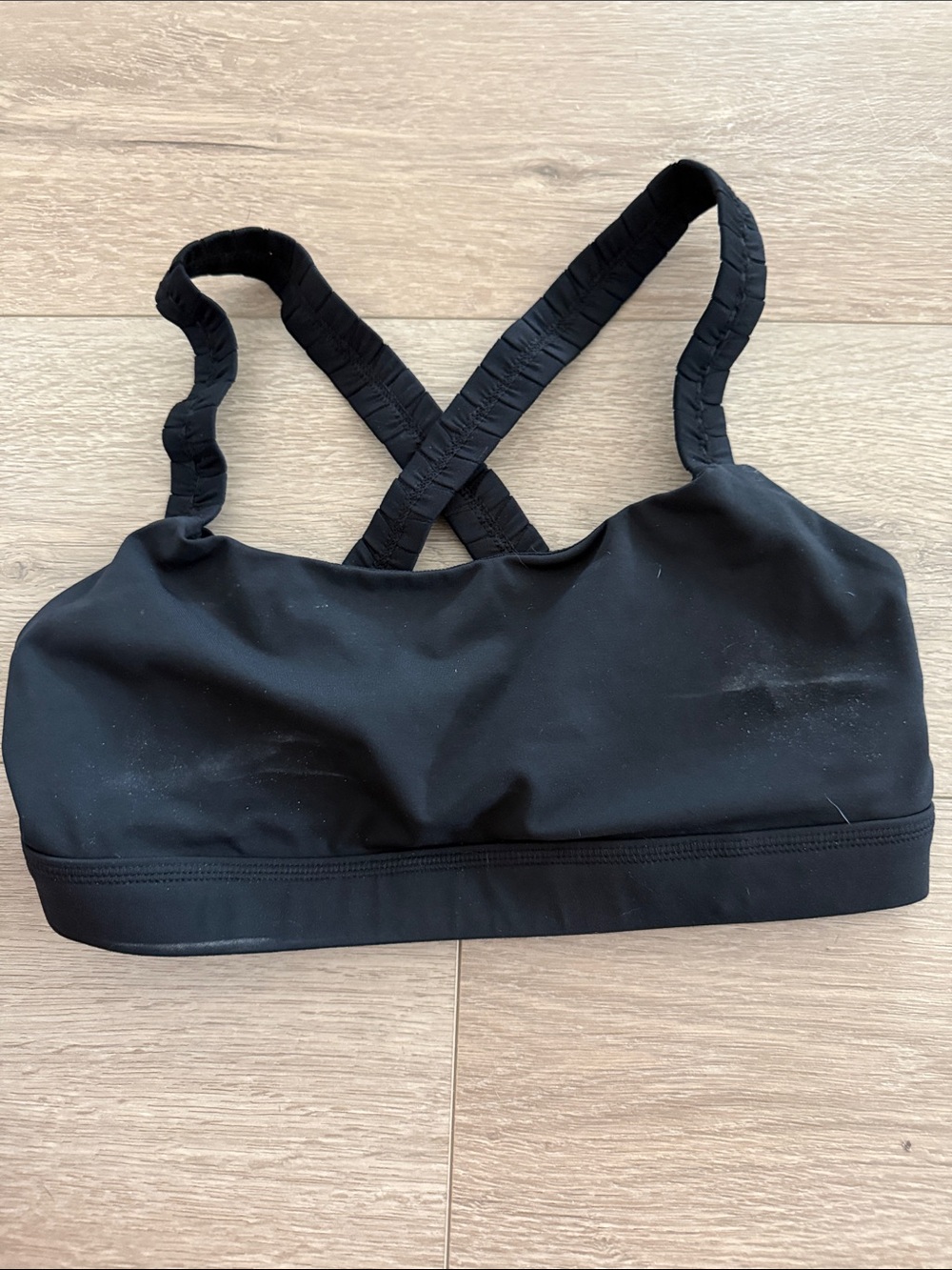 lululemon athletica Black Cross-Back Sports Bra